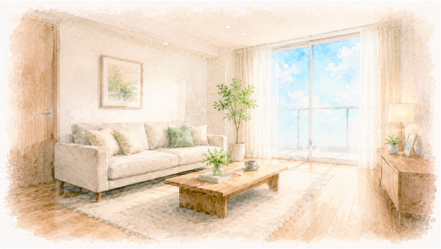 部屋のイラスト